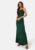 Bubbleroom Occasion Waterfall Satin Gown Dark green 46 – 7333340285343