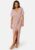Bubbleroom Occasion Wrap Slit Maxi Dress Dusty pink 44 – 7333340196366