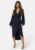 Bubbleroom Occasion Wrap Stretchy Midi Dress Dark blue S – 7333340293249