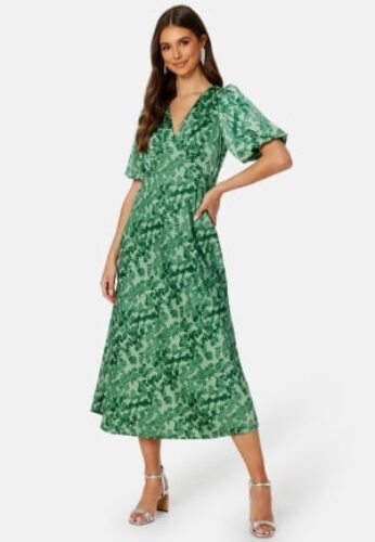 Bubbleroom Occasion Yvie Dress Green / Patterned 36 – 7333340241141