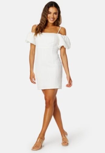 Bubbleroom Occasion Zelia Puff Sleeve Dress White 46 – 7333340200186