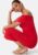 BUBBLEROOM Off Shoulder Midi Dress Red S – 7333340325940