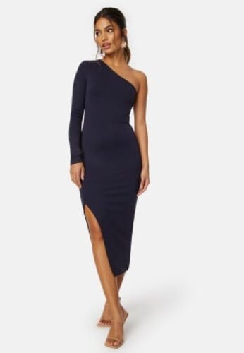 BUBBLEROOM One Shoulder Dress Navy L – 7333340280362