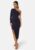 BUBBLEROOM One Shoulder Dress Navy M – 7333340280355