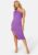 BUBBLEROOM One Shoulder Dress Purple S – 7333340216880