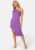 BUBBLEROOM One Shoulder Dress Purple XS – 7333340216873