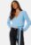 BUBBLEROOM Paulina wrap knit cardigan Light blue XL – 7333340201879