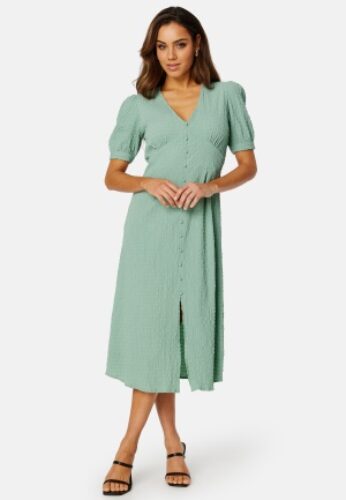 BUBBLEROOM Petronella midi dress Dusty green 46 – 7333340216651