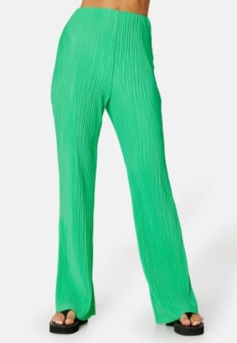 BUBBLEROOM Pleated Trousers Light green S – 7333340188262