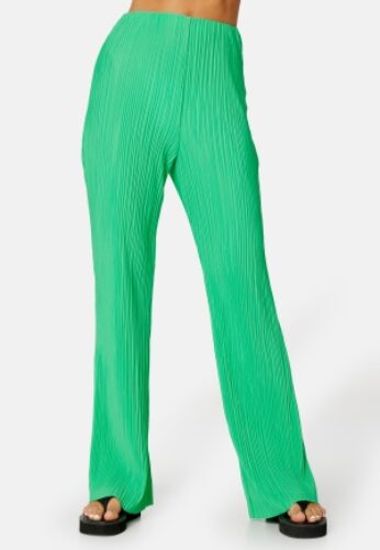 BUBBLEROOM Pleated Trousers Light green XS – 7333340188255