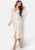 BUBBLEROOM Pleated Wrap Midi Dress Light beige XL – 7333340131176
