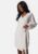 BUBBLEROOM Pleated Wrap Short Dress Light beige L – 7333340320723