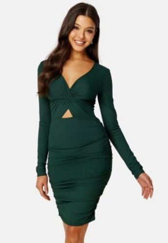 BUBBLEROOM Porter cut out dress Dark green XL – 7333340180563