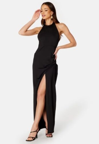 BUBBLEROOM Prissa Halterneck Gown Black 4XL – 7333340183793