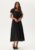 BUBBLEROOM Puff Sleeve Cotton Dress Black M – 7333340287804