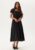 BUBBLEROOM Puff Sleeve Cotton Dress Black S – 7333340287798