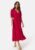 BUBBLEROOM Puff Sleeve Viscose Dress Red XS – 7333340304211