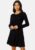 BUBBLEROOM Quinn knitted dress Black XS – 7333340183908
