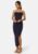 BUBBLEROOM Reya Tube Dress  Navy M – 7333340279779