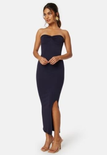 BUBBLEROOM Reya Tube Dress  Navy S – 7333340279762