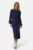 BUBBLEROOM Round Neck Rib Knitted Midi Dress Navy 2XL – 7333340319697