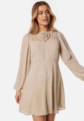 BUBBLEROOM Roxana Dress Light beige 40 – 7333340267363