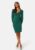 BUBBLEROOM Rudina puff sleeve short dress Dark green S – 7333340207017