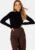 BUBBLEROOM Sami turtleneck top Black XS – 7333340147344