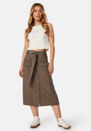 BUBBLEROOM Shaima Cargo Skirt Khaki beige 34 – 7333340266618