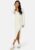 BUBBLEROOM Slit Knitted Midi Dress Cream L – 7333340158739