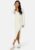 BUBBLEROOM Slit Knitted Midi Dress Cream XL – 7333340158746