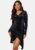 BUBBLEROOM Snapshot Drape Dress Black XS – 7333340165195