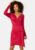 BUBBLEROOM Snapshot Drape Dress Raspberry red XS – 7333340143186