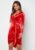 BUBBLEROOM Snapshot Drape Dress Red XS – 7333340165140