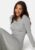 BUBBLEROOM Soft L/S Ruched Dress Grey melange M – 7333340267950