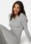 BUBBLEROOM Soft L/S Ruched Dress Grey melange S – 7333340267943