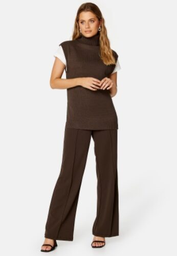 BUBBLEROOM Solana knitted vest Brown XS – 7333340148921
