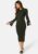 BUBBLEROOM Stella Knitted Viscose Dress Dark green XL – 7333340250594