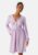 BUBBLEROOM Structure Button Short Dress Lilac M – 7333340326992