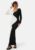 BUBBLEROOM Structure Contrast Dress Black/Offwhite XS – 7333340310946