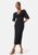 BUBBLEROOM Structure Puff Sleeve Dress Black L – 7333340318454