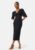 BUBBLEROOM Structure Puff Sleeve Dress Black XL – 7333340318461