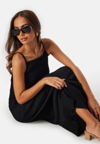 BUBBLEROOM Structure Strap Dress Black S – 7333340299401