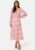 BUBBLEROOM Summer Luxe Frill Midi Dress Pink / Multi 4XL – 7333340233481