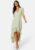BUBBLEROOM Summer Luxe High-Low Midi Dress Green / Floral 46 – 7333340234457