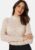 BUBBLEROOM Turtleneck Lace Top Light beige XS – 7333340278598