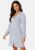 BUBBLEROOM V-neck Short Button Dress Blue/Floral 3XL – 7333340230848
