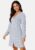 BUBBLEROOM V-neck Short Button Dress Blue/Floral XS – 7333340230787