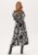 BUBBLEROOM V-neck Viscose L/S Dress Patterned 3XL – 7333340313909