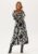 BUBBLEROOM V-neck Viscose L/S Dress Patterned 4XL – 7333340313916
